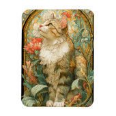 Art Nouveau Cat Magneet (Verticaal)