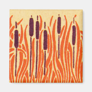 Art Nouveau Cat Tails - Magnet