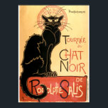 Art Nouveau Cat van Théophile Steinlen Poster<br><div class="desc">Dit is een digitaal versterkte foto van een antiek chromolithograaf voor Tournée du Chat Noir de Rodolphe Salis (rondleiding van Rodolphe Salis' Chat Noir). Het werd in 1896 opgericht door Théophile Steinlen en heeft een grote zwarte kat in de Art Nouveau-stijl.</div>