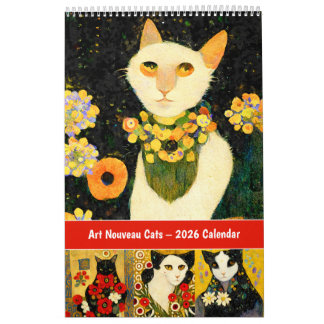 Art Nouveau Cats – 2026 Calendar Kalender