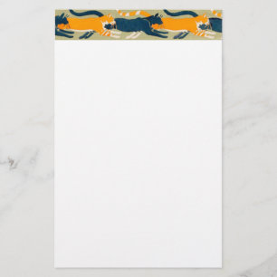 Art Nouveau Cats Briefpapier