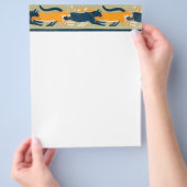 Art Nouveau Cats en Flowers Flyer (Hand)