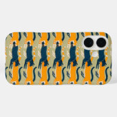 Art Nouveau Cats Hoesje-Mate iPhone Case (Achterkant (horizontaal))