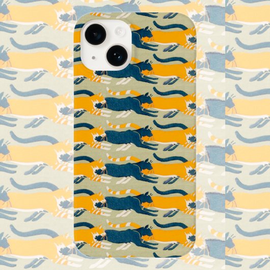 Art Nouveau Cats Hoesje-Mate iPhone Case