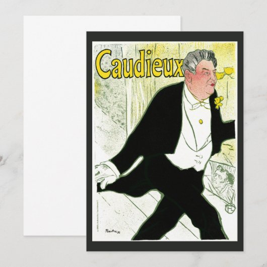  Art Nouveau, Caudieux van Toulouse Lautrec (Voorkant / Achterkant)