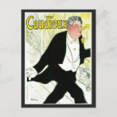  Art Nouveau, Caudieux van Toulouse Lautrec Briefkaart (Voorkant)