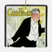  Art Nouveau, Caudieux van Toulouse Lautrec Keramisch Ornament (Achterkant)