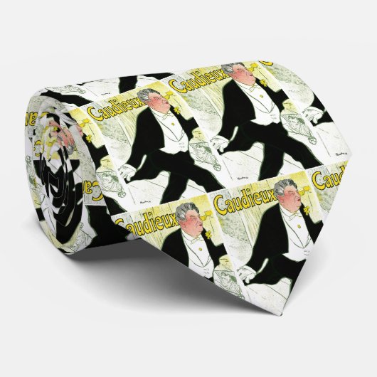  Art Nouveau, Caudieux van Toulouse Lautrec Stropdas (Opgerold)