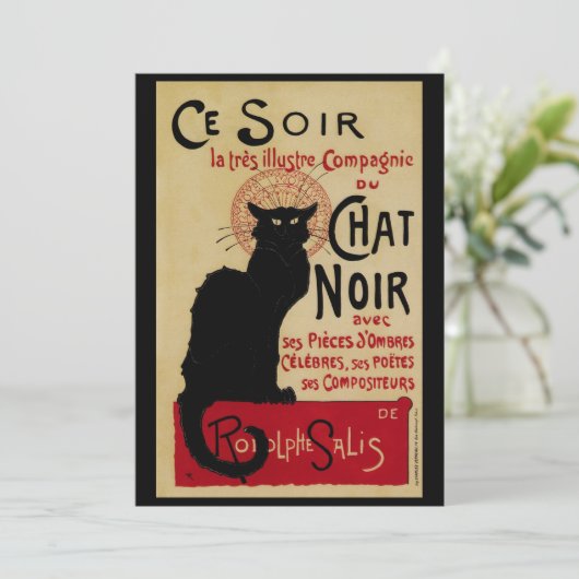  Art Nouveau, Ce Soir Chat Noir Black Cat (Staand voorkant)