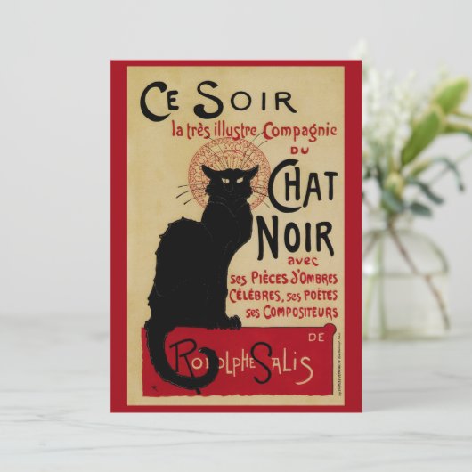  Art Nouveau, Ce Soir Chat Noir Black Cat (Staand voorkant)