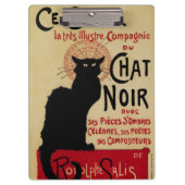  Art Nouveau, Ce Soir Chat Noir Black Cat Klembord (Voorkant)