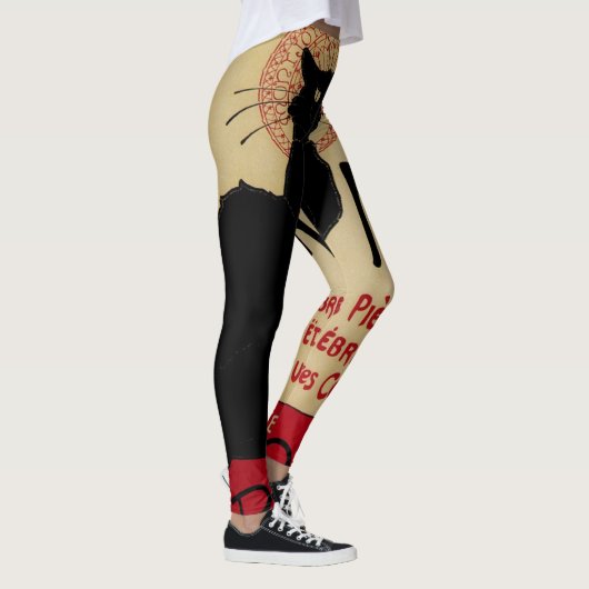Art Nouveau, Ce Soir Chat Noir Black Cat Leggings (Rechts)