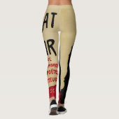 Art Nouveau, Ce Soir Chat Noir Black Cat Leggings (Achterkant)