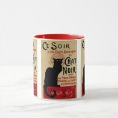Art Nouveau, Ce Soir Chat Noir Black Cat Mok (Midden)