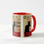  Art Nouveau, Ce Soir Chat Noir Black Cat Mok (Voorkant rechts)
