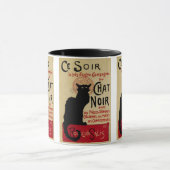 Art Nouveau, Ce Soir Chat Noir Black Cat Mok (Midden)