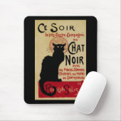  Art Nouveau, Ce Soir Chat Noir Black Cat Muismat (Met muis)