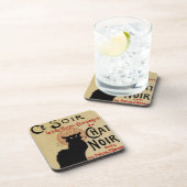  Art Nouveau, Ce Soir Chat Noir Black Cat Onderzetter (Rechterzijde)