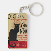  Art Nouveau, Ce Soir Chat Noir Black Cat Sleutelhanger (achterkant)