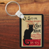  Art Nouveau, Ce Soir Chat Noir Black Cat Sleutelhanger (Voorkant)