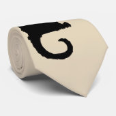  Art Nouveau, Ce Soir Chat Noir Black Cat Stropdas (Opgerold)