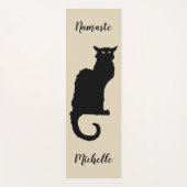  Art Nouveau, Ce Soir Chat Noir Black Cat Yogamat (Voorkant)