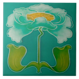 Art Nouveau ceramic firepkace Wall Tile Tegeltje