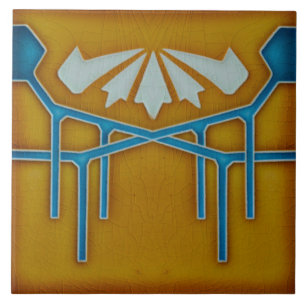 Art Nouveau Ceramic Fireplace Wall Tegel Tegeltje