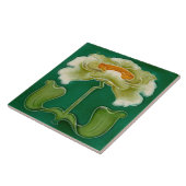 Art Nouveau Ceramic Fireplace Wall Tegel Tegeltje (Zijkant)