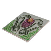 Art Nouveau Ceramic Fireplace Wall Tegel Tegeltje (Zijkant)