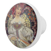 Art Nouveau Ceramic Knob. Keramische Knop (Rechts)