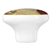 Art Nouveau Ceramic Knob. Keramische Knop (Zijkant)