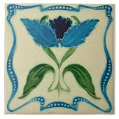 Art nouveau ceramic tile tegeltje (Voorkant)