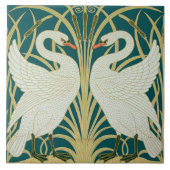 Art nouveau ceramic tile tegeltje (Voorkant)