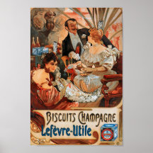  Art Nouveau Champagne Lefevre Utile 1896