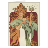  art nouveau, champagne van Alphonse Mucha (Voorkant)