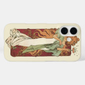 art nouveau, champagne van Alphonse Mucha Case-Mate iPhone Case (Achterkant (horizontaal))