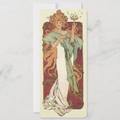  art nouveau, champagne van Alphonse Mucha Kaart (Voorkant)