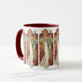 art nouveau, champagne van Alphonse Mucha Mok (Voorkant links)