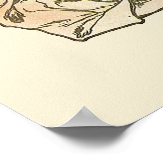 art nouveau, champagne van Alphonse Mucha Poster (Hoek)