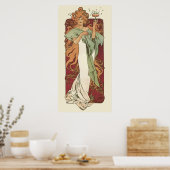  art nouveau, champagne van Alphonse Mucha Poster (Keuken)