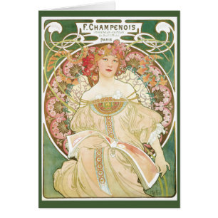  Art Nouveau, Champenois door Alphonse Mucha