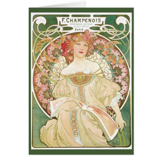 Art Nouveau, Champenois door Alphonse Mucha (Voorkant)