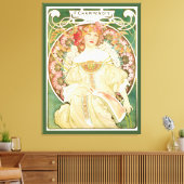  Art Nouveau, Champenois door Alphonse Mucha Canvas Afdruk (Insitu (Woonkamer))