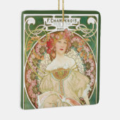  Art Nouveau, Champenois door Alphonse Mucha Keramisch Ornament (Rechts)