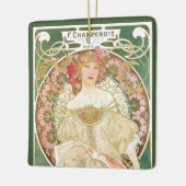  Art Nouveau, Champenois door Alphonse Mucha Keramisch Ornament (Links)
