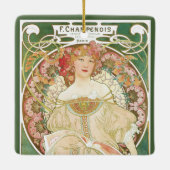  Art Nouveau, Champenois door Alphonse Mucha Keramisch Ornament (Achterkant)