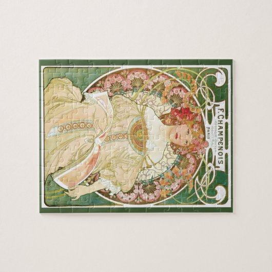  Art Nouveau, Champenois door Alphonse Mucha Legpuzzel (Horizontaal)