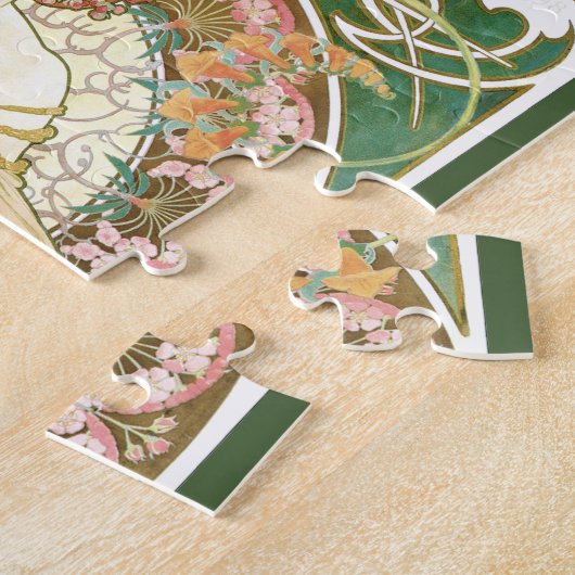  Art Nouveau, Champenois door Alphonse Mucha Legpuzzel (Zijkant)