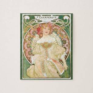 Art Nouveau, Champenois door Alphonse Mucha Legpuzzel